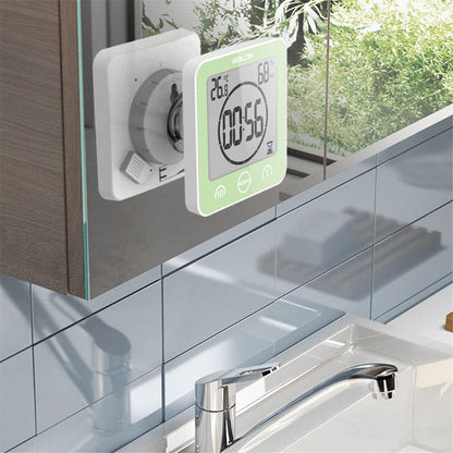 Waterproof Bathroom Shower Clock with Large Display for Time Management