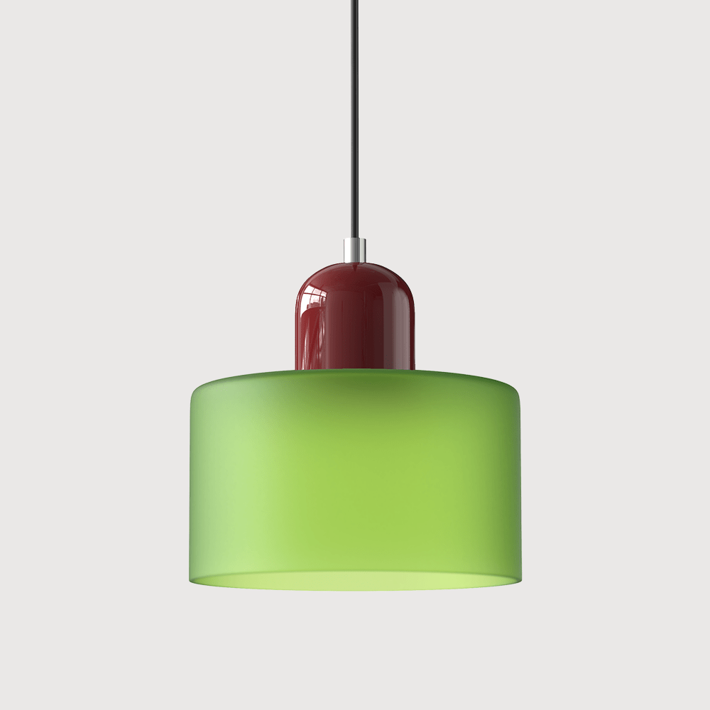 Handwoven Glass Pendant Light Bauhaus Style Indoor Hanging Lamp Adjustable Cable for Dining Room Kitchen Home Office