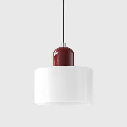 Glass Pendant Light Fixture with Adjustable Cord for Kitchen Island, Dining Room, and Living Room