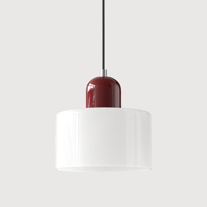 Handwoven Glass Pendant Light Bauhaus Style Indoor Hanging Lamp Adjustable Cable for Dining Room Kitchen Home Office