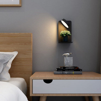 LED Wall Sconce 13 in Iron Acrylic Fixture Bedroom Bedside Hardwired Ambient Lighting Reading Task Lamp Hallway 12W 1200 Lumen Contemporary
