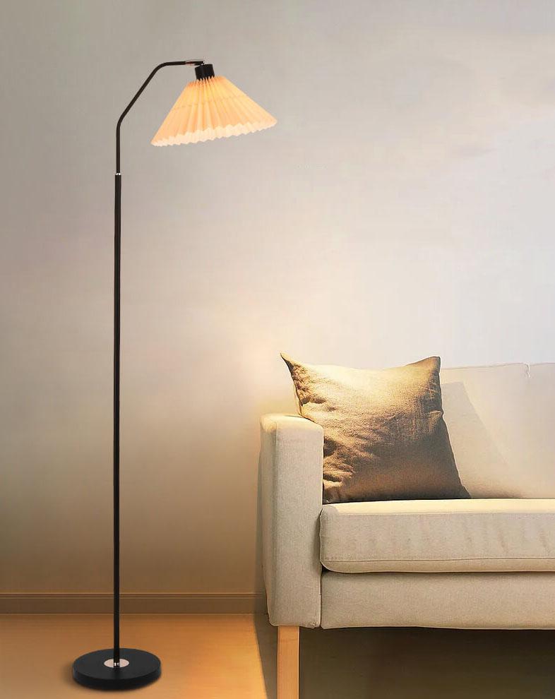 Adjustable Standing Lamp for Living Room & Bedroom 58.7 in Tall Metal Frame Black Finish E26 Socket 3 Light Temperatures LED Compatible Home