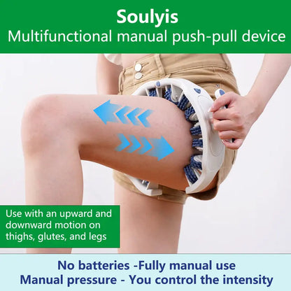 Sakerplus | Cellulite Massage Roller with 360° Deep Tissue Action | Portable Design for Enhanced Circulation