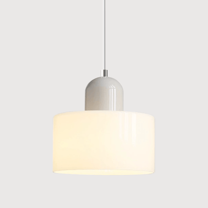 Handwoven Glass Pendant Light Bauhaus Style Indoor Hanging Lamp Adjustable Cable for Dining Room Kitchen Home Office