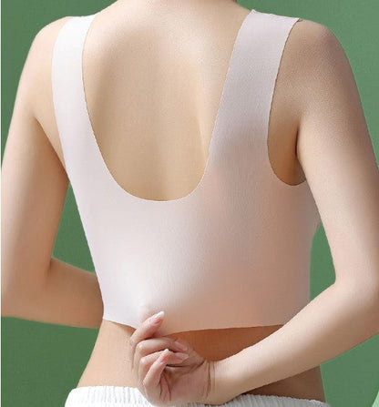 Full Coverage Wireless Bra for Women - Smooth Support T-Shirt Bra with Wide Straps - Everyday Comfort Underwire-Free Design - Breathable
