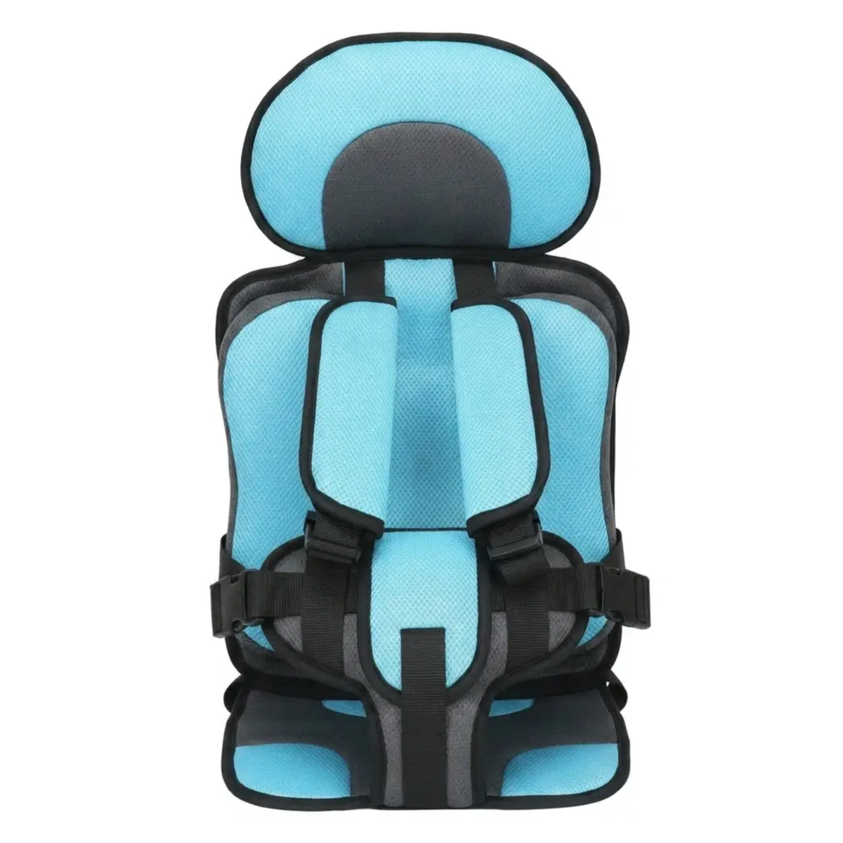 Collapsible Travel Booster Seat with 5-Point Harness for Kids 1-14 Years – Lightweight Car Safety Seat for Rideshares, Rentals & Family Trip