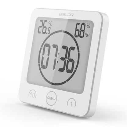Waterproof Bathroom Shower Clock with Large Display for Time Management