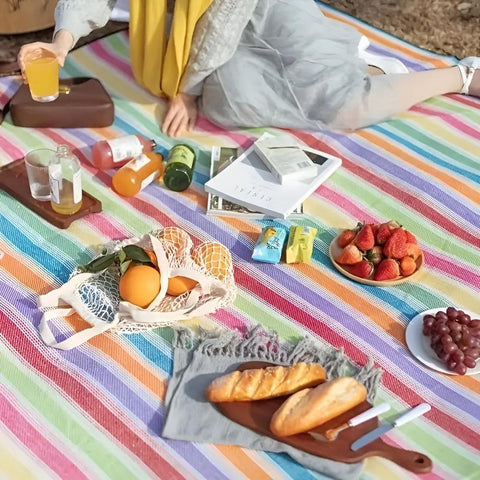 Outdoor Essentials | Waterproof Picnic Blanket with Soft Top Layer | Foldable Mat for Outdoor Comfort and Versatility