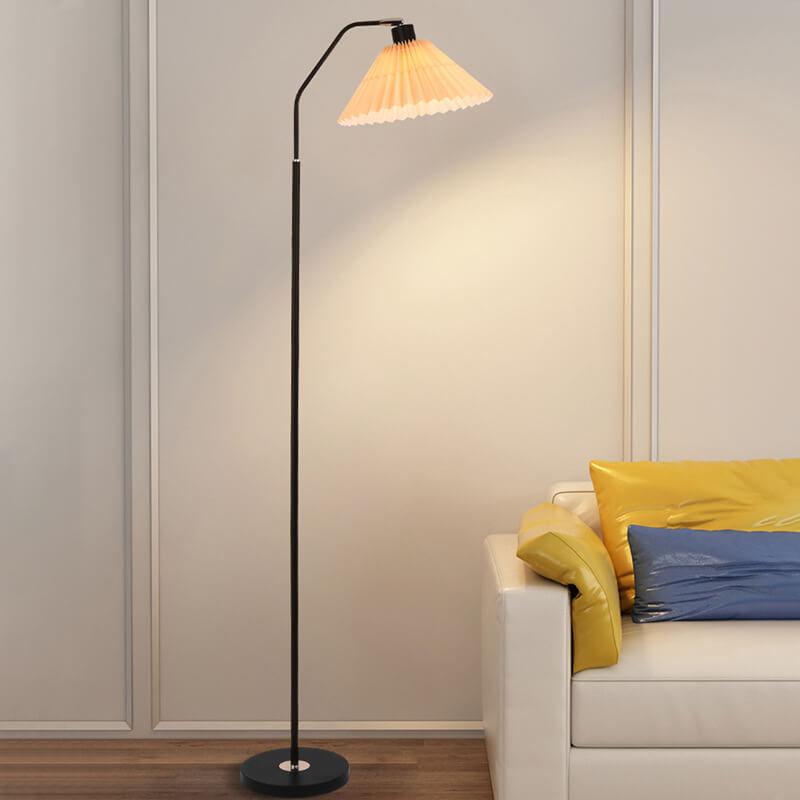 Adjustable Standing Lamp for Living Room & Bedroom 58.7 in Tall Metal Frame Black Finish E26 Socket 3 Light Temperatures LED Compatible Home