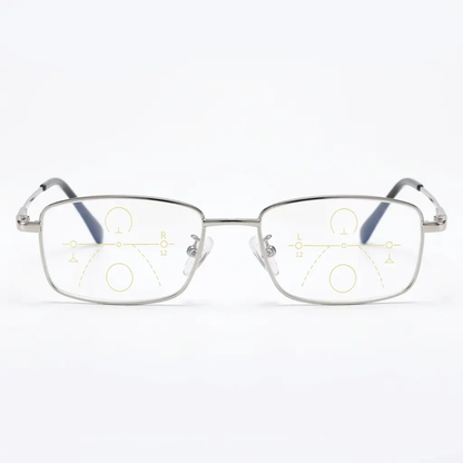 Multifocal Reading Glasses with Blue-Light Filter & Anti-Glare Coating for Reading, Screens & Distance Vision