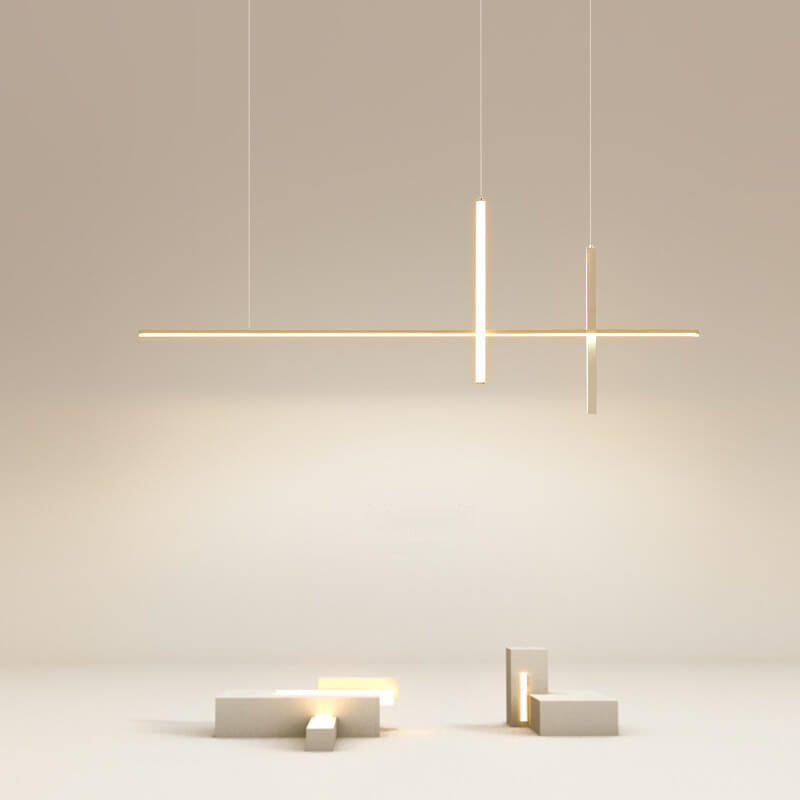 Modern LED Pendant Light with Adjustable Height for Dining Room, Restaurant & Bar | Acrylic Aluminum Fixture with Warm White Illumination