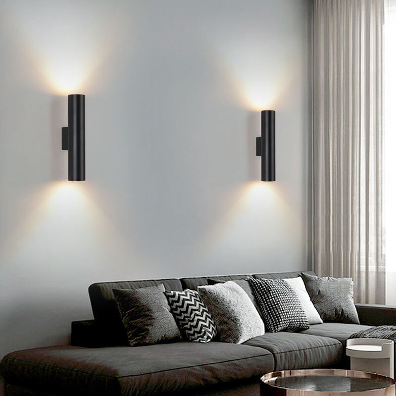 Sleek Aluminum LED Sconce 12-Inch Square Modern Fixture for Bedroom Living Room Study Hallway Task Reading Ambient Indoor Lighting