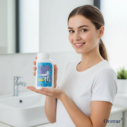 Drain Cleaner Powder for Kitchen Sink Bathroom Shower Clogs Hair Grease Odor Eliminator Safe Pipes RV Septic Systems Fast Acting Gel Treatme