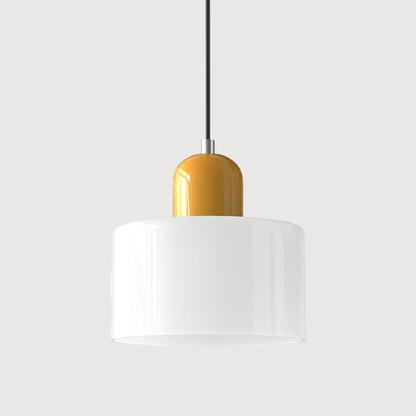 Handwoven Glass Pendant Light Bauhaus Style Indoor Hanging Lamp Adjustable Cable for Dining Room Kitchen Home Office