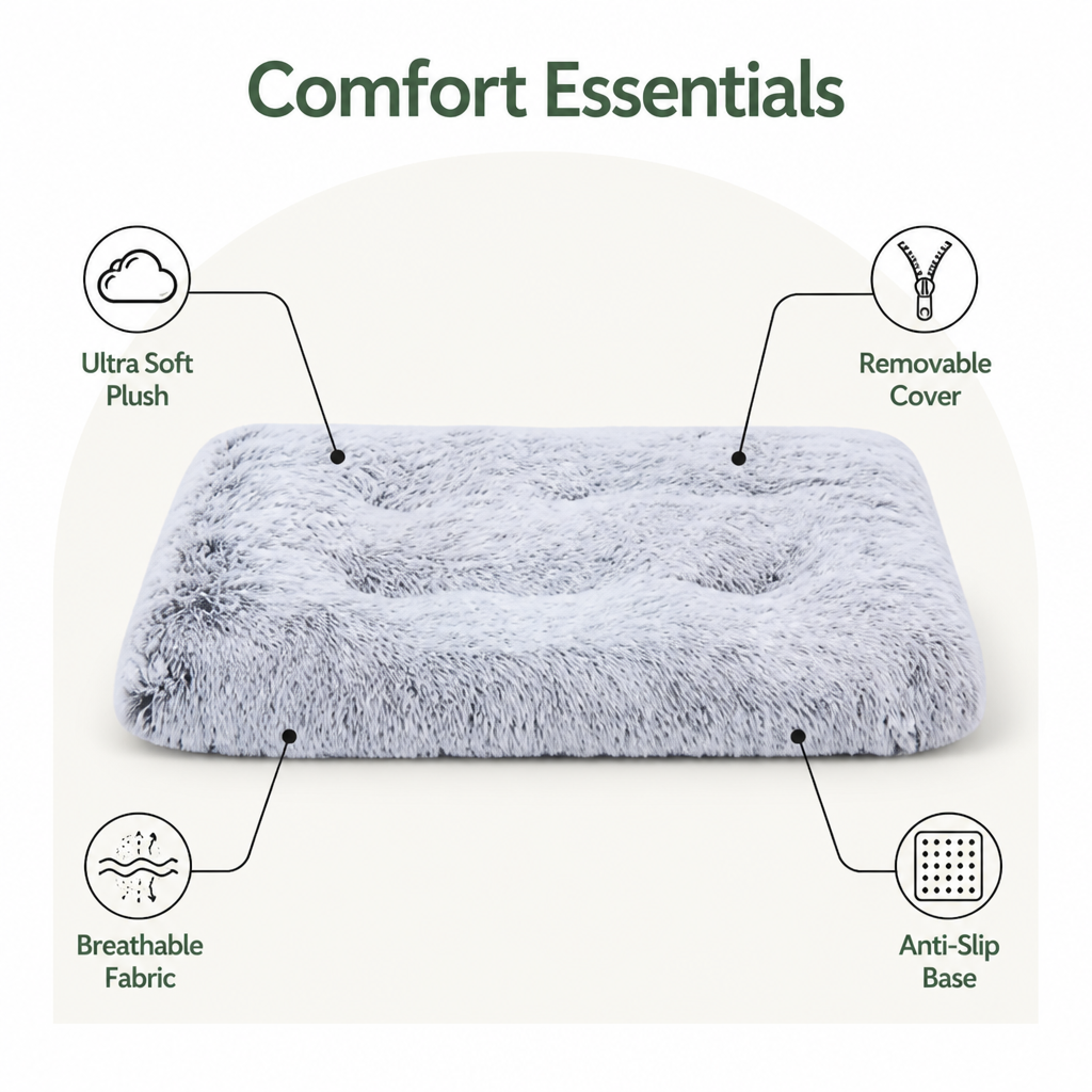 Ortekor Cozy Plush & Detachable Cover Dog Bed