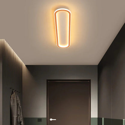 LED Flush Mount Hallway Light Oval Shape Low Profile for Bedroom Living Room Kitchen 12-24 Inch Adjustable Color Temperature Indoor