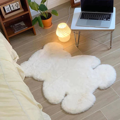 Fuzzy Bear Rug - Soft Microfiber, Washable Area Rug