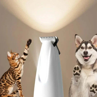 Cordless Pet Grooming Clippers for Dogs and Cats – Rechargeable Electric Trimmer for Paws, Face, Ears & Body – Quiet, Safe Blade Design for