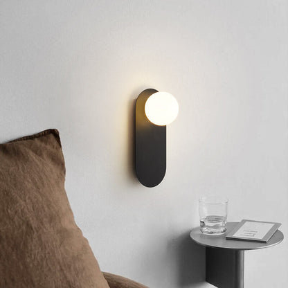 G9 Hardwired Wall Sconce Metal Glass 12 Inch Vertical Fixture Bedroom Hallway Indoor Lighting White Black for Modern Interiors