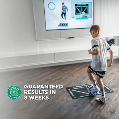 Soccer Skills Trainer Mat 35 in × 24 in Indoor Practice Set Footwork Drills Ball Control Kit for Kids Youth Players at Home