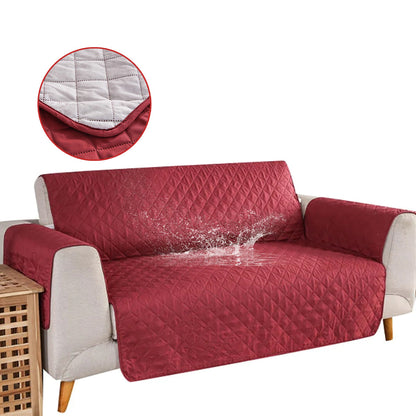 Quilted Furniture Throw Protector with Anti-Slip Backing for Couches and Sofas – Water-Resistant Padded Slipcover for Pet Owners, Living Roo