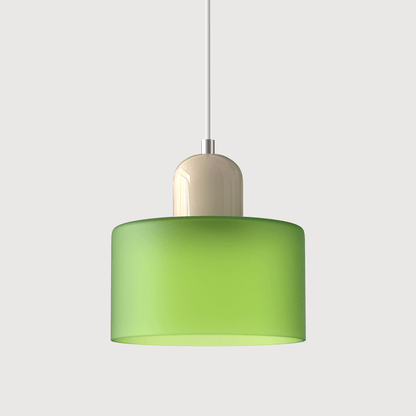 Handwoven Glass Pendant Light Bauhaus Style Indoor Hanging Lamp Adjustable Cable for Dining Room Kitchen Home Office