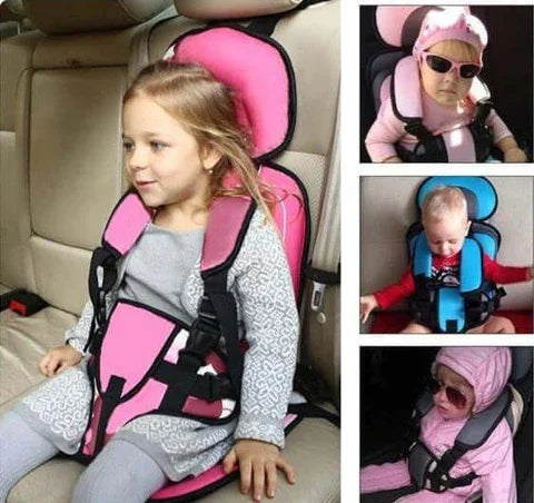 Adjustable Child Car Seat with 5-Point Harness for Infants, Toddlers & Kids | Breathable Cushion, Side-Impact Protection &