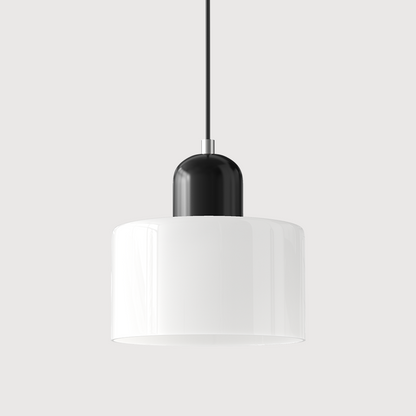 Linear LED Pendant Light White Glass Modern Hanging Fixture for Dining Room Kitchen Island Contemporary Halo Design Adjustable Cable
