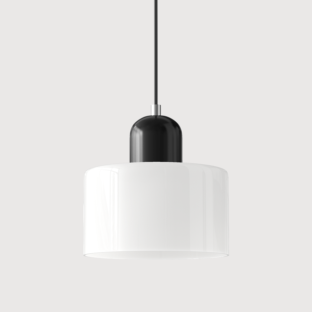 Handwoven Glass Pendant Light Bauhaus Style Indoor Hanging Lamp Adjustable Cable for Dining Room Kitchen Home Office