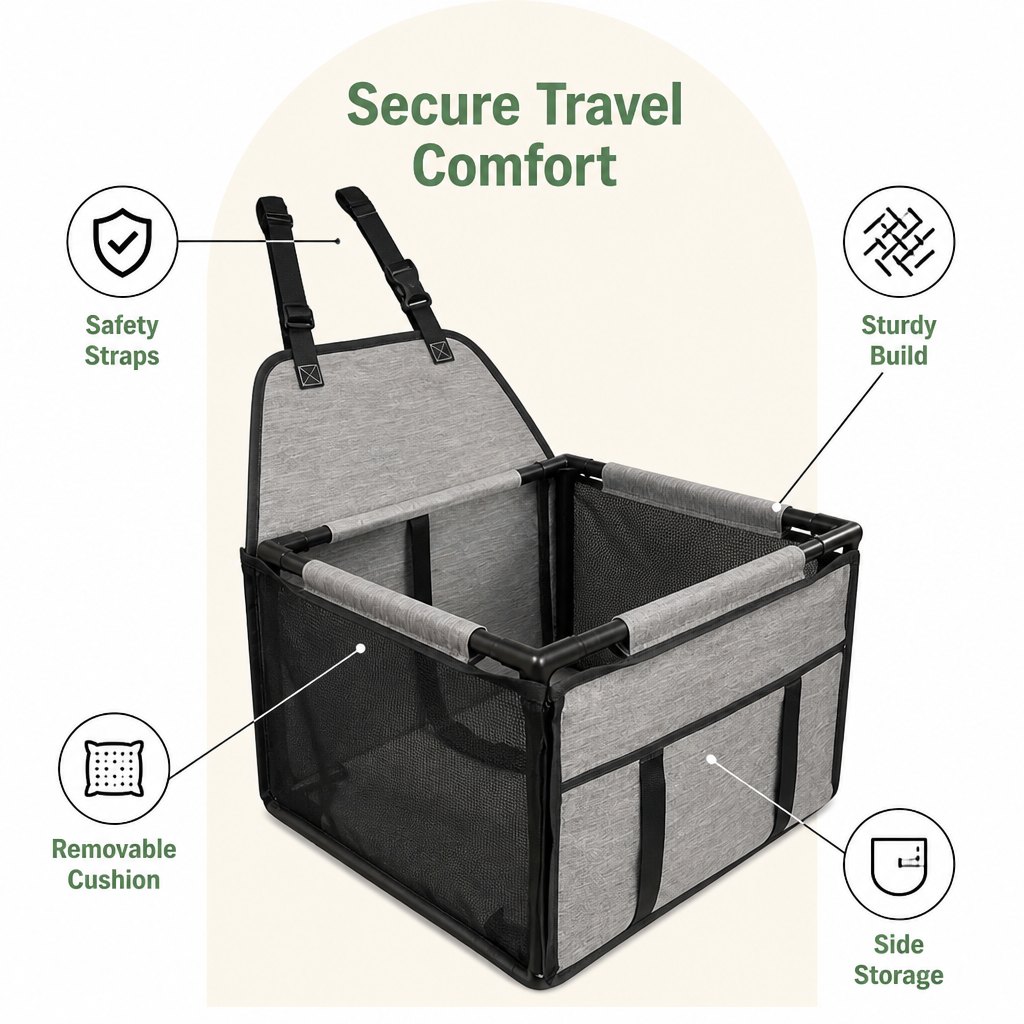 Ortekor Seat-Belted Removable Cushion Booster Seat