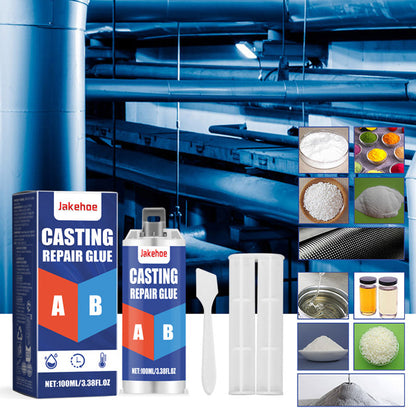 Heavy-Duty Metal Repair Epoxy Putty High-Temperature Resistant Two-Part Steel Adhesive for Automotive Industrial Cast Iron Aluminum DIY Proj