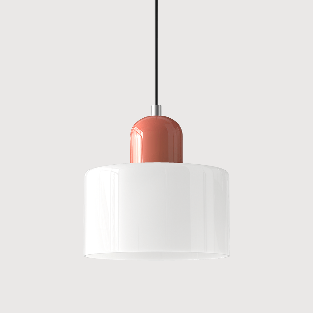 Handwoven Glass Pendant Light Bauhaus Style Indoor Hanging Lamp Adjustable Cable for Dining Room Kitchen Home Office