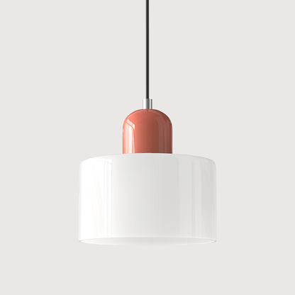 Handwoven Glass Pendant Light Bauhaus Style Indoor Hanging Lamp Adjustable Cable for Dining Room Kitchen Home Office