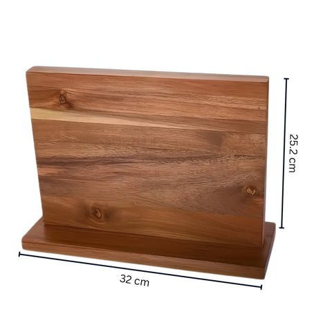 Liora Knife Holder - High-Quality Wood, Double-Sided Magnet