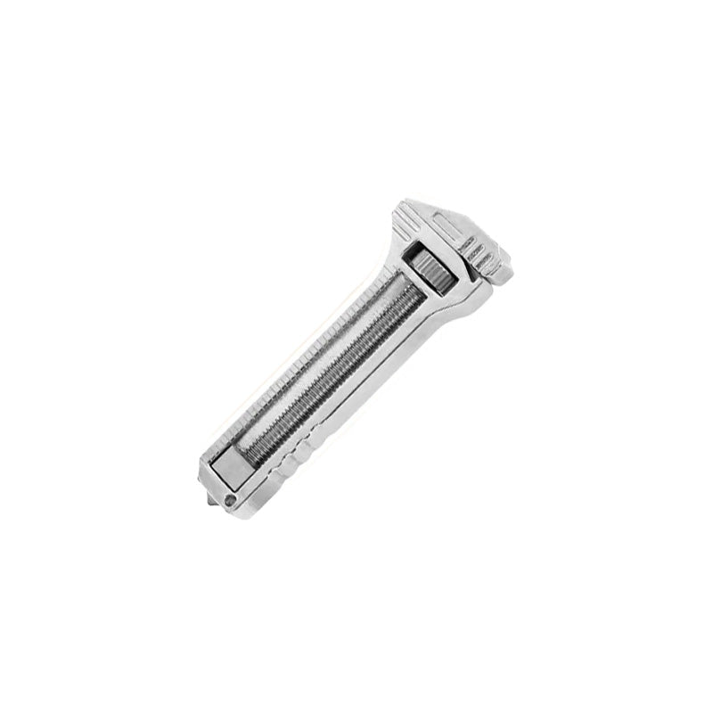 Compact Adjustable Wrench with Bottle Opener & Measurement Tool for Everyday Repairs, Home DIY, Camping & Outdoor Use – Zinc Aluminum