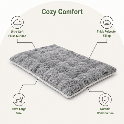 Ortekor Extra-Large Ultra-Soft Polyester Dog Bed