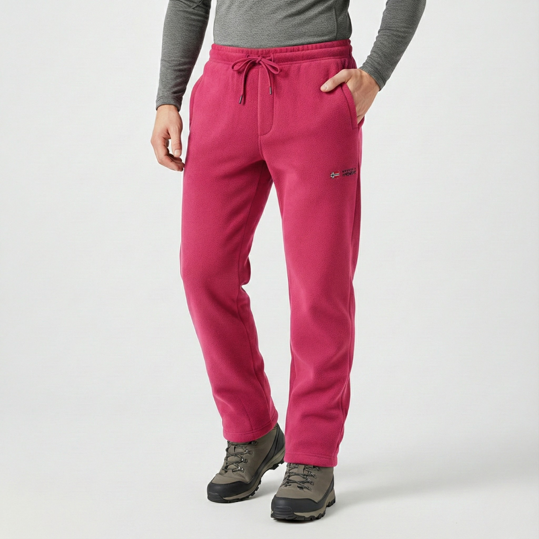 Insulated Fleece Winter Snow Pants for Skiing, Camping & Outdoor Work – Unisex Thermal Cold Weather Trousers with Elastic Waist & Deep