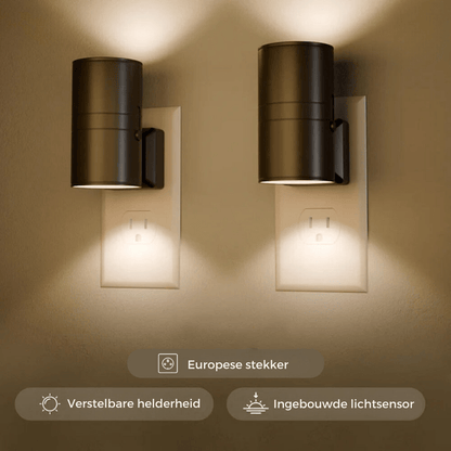 Lumora – Plug-In LED Wall Lamp with Smart Auto Mode