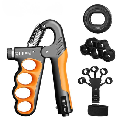 Adjustable Hand Gripper for Forearm & Wrist Training – Metal Spring Strengthener for Rehab & Fitness