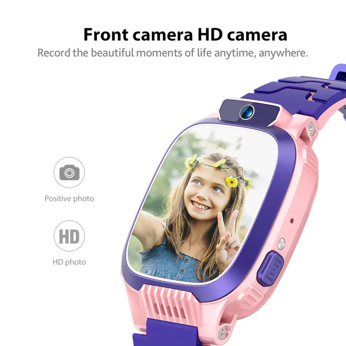 GPS Tracker Smartwatch for Kids with SOS Button & Water Resistant Design