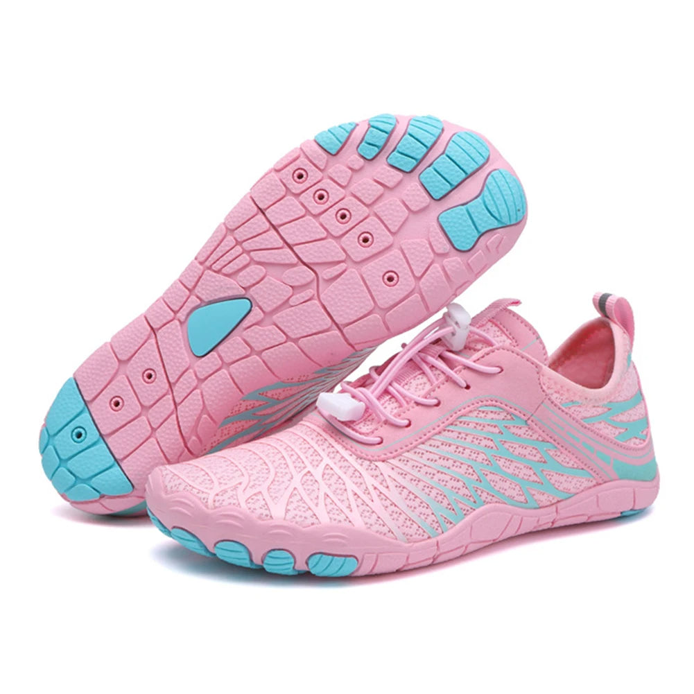 Quick-Dry Water Shoes with Non-Slip Rubber Sole for Beach, Pool & Water Sports | Unisex Lightweight Aqua Sneakers