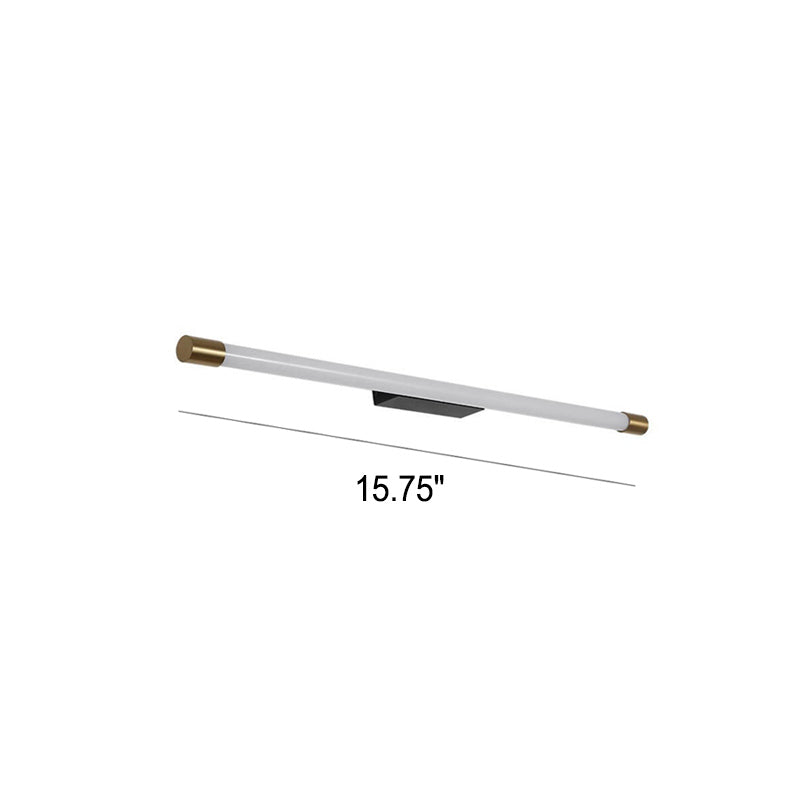 Linear LED Aluminum Light Bar 16-59 in Hardwired Fixture Dimmable 8W-36W Black Gold for Bedroom Living Room Hallway Mirror Bathroom Accent W