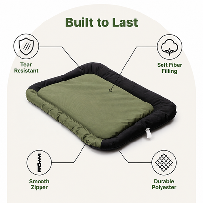 Ortekor Tear-Resistant Polyester All-Season Dog Bed