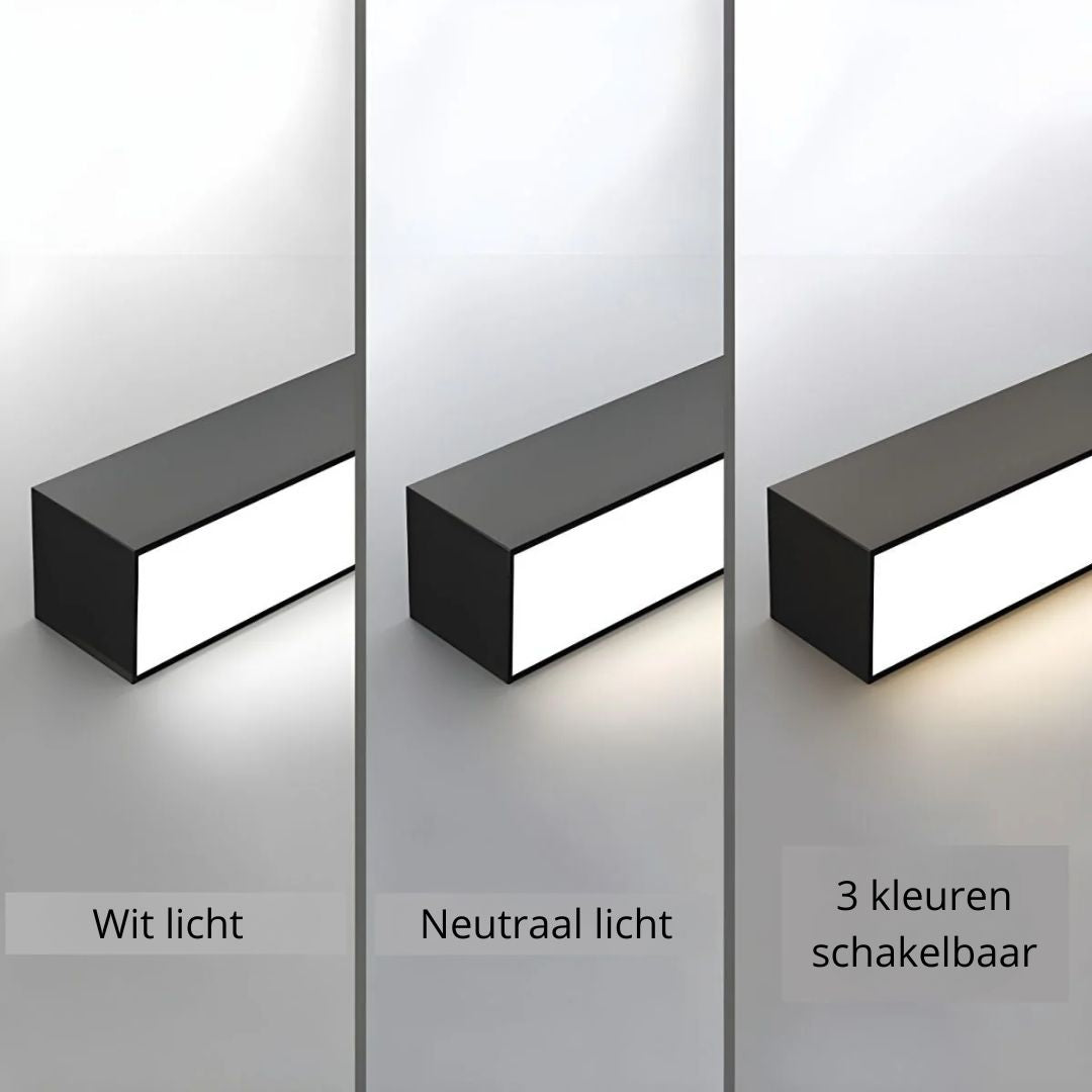 Linear LED Flush Mount Light 47-Inch Contemporary Aluminum Fixture Bedroom Hallway Kitchen Bar Overhead Lighting Slim Profile Low Profile Bl