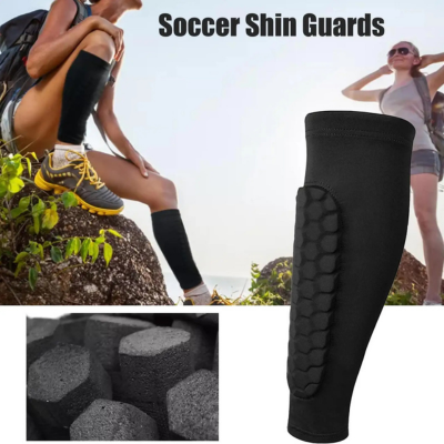 Premium Soccer Shin Guards | Honeycomb Design for Ultimate Protection | Breathable Comfort for All Players