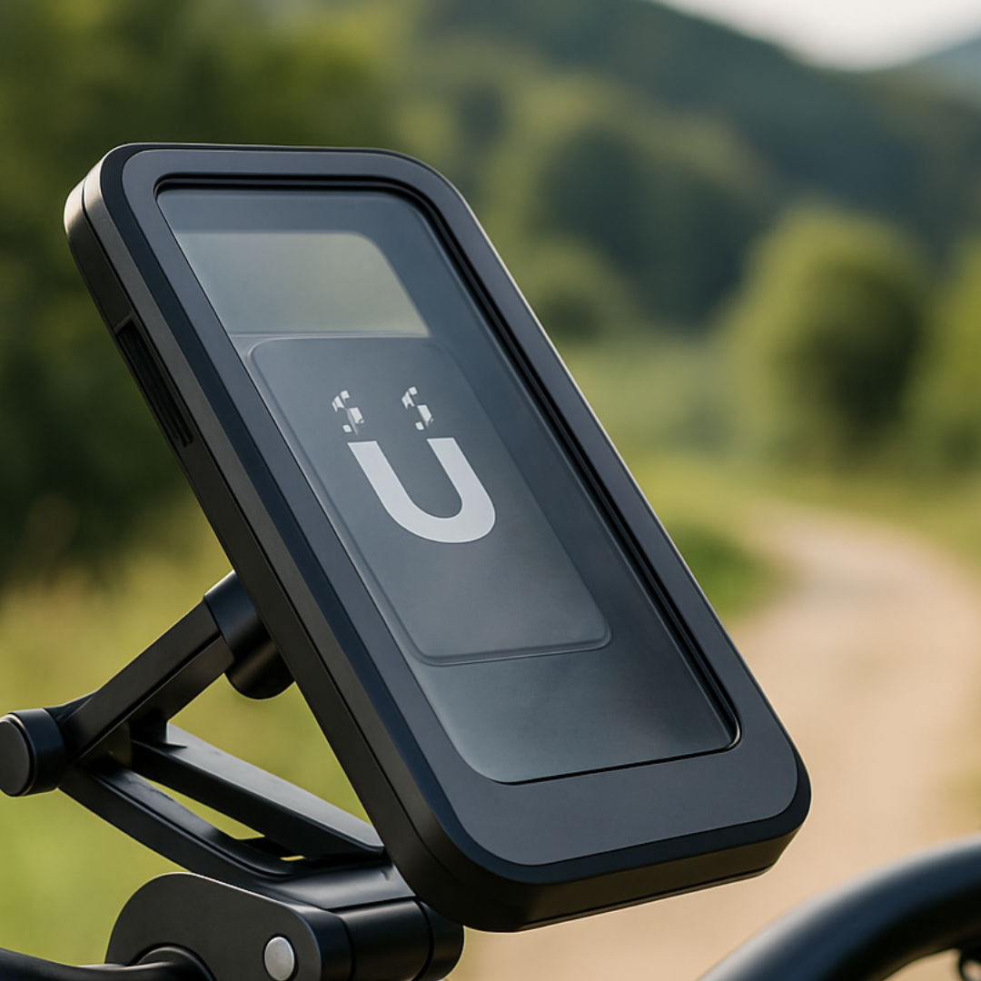 Waterproof Motorcycle Phone Mount with 360° Rotation for Bikes & Scooters – Universal Holder for Smartphones up to 6.7 Inches