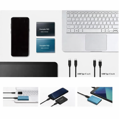 2TB Portable Solid State Drive – Lightning-Fast Transfer & Pocket-Size Storage for Laptops, Desktops, Mac & PC