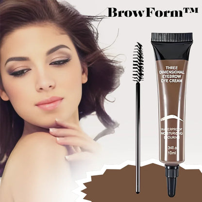 Eyebrow Cream Liner Tinted Natural Finish Brush Included