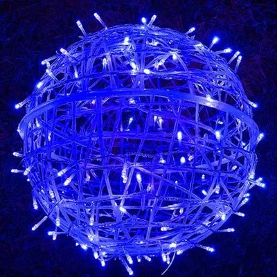 Woven LED Globe Light 8 Inch Waterproof Outdoor Hanging Orb for Trees Patios & Garden Decor | Connectable String Sphere Lights Yard Decorati