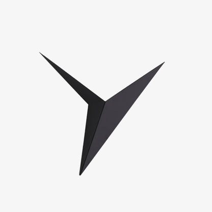 Triangle Metal Sconce 3W LED Downlight for Bedroom Living Room Hallway Black White Gold Modern Geometric Accent Light Fixture Wall Mount Con